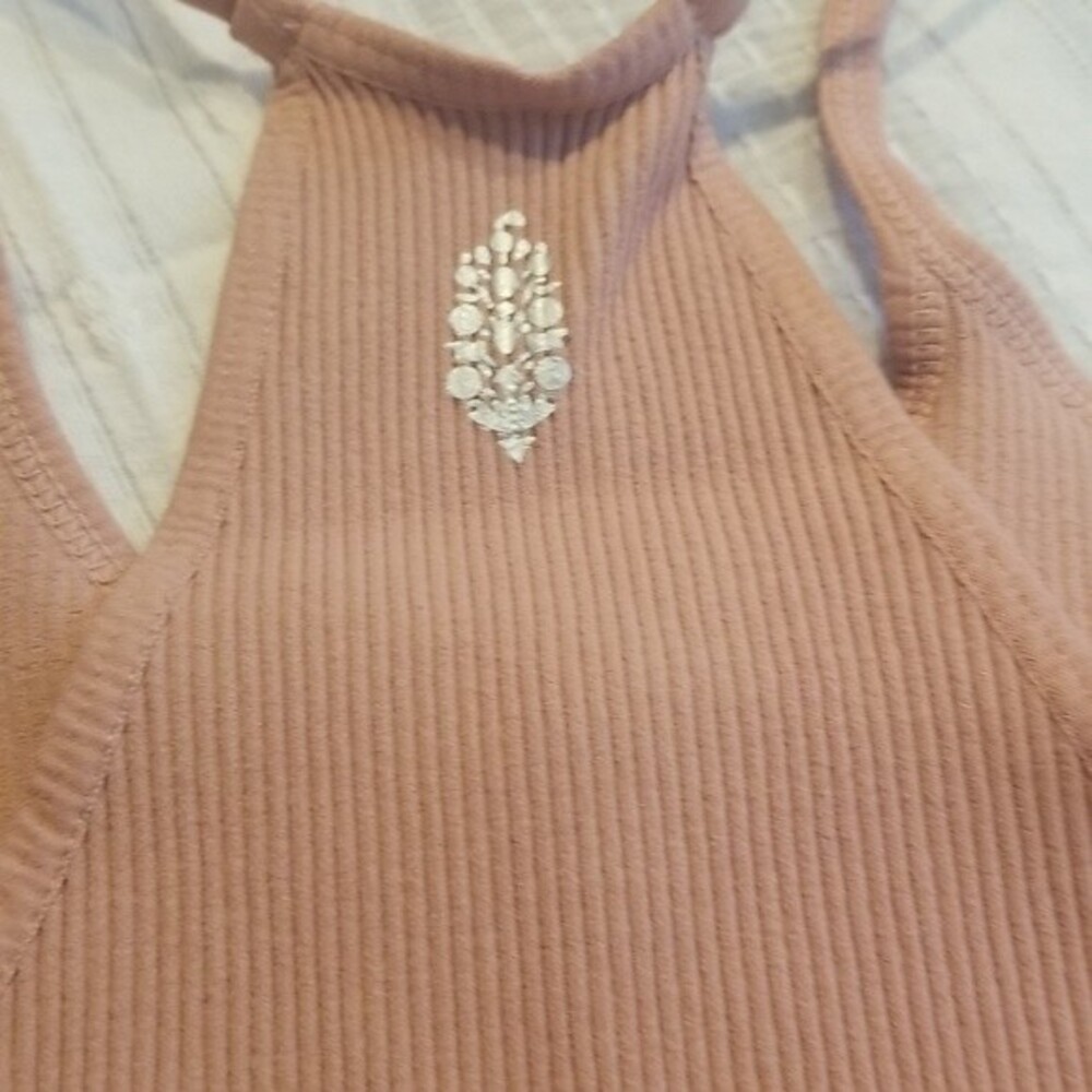 Free People Movement Cropped Run Tank Top in Soft Pink size XS=0-2 - Picture 14 of 15
